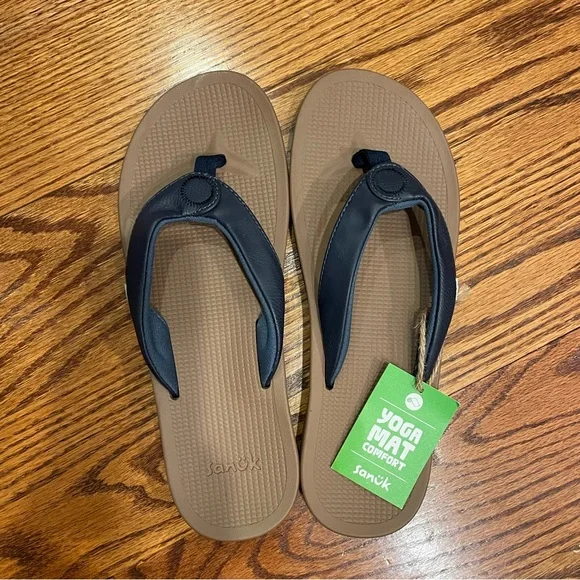 Sanuk yoga mat flip flops size 8 - Picture 2 of 2